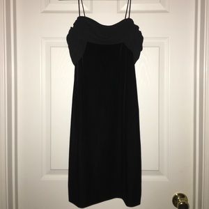 Betsy & Adam velvet mini dress.